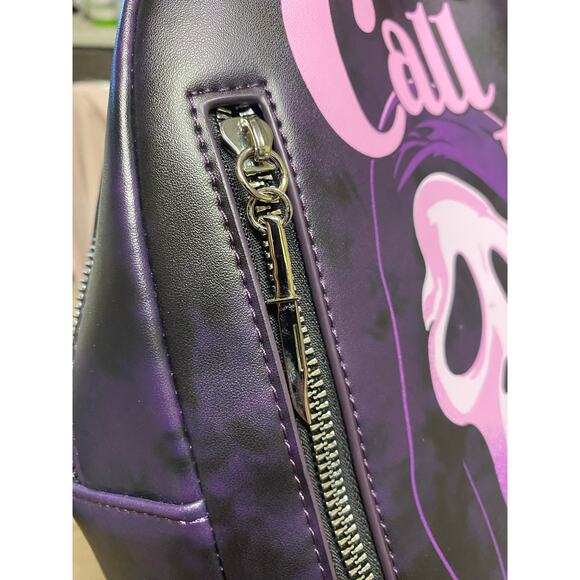 Ghost Face CALL ME Black, Purple Backpack BioWorld Knife Zip Wallet Phone Case main image 6